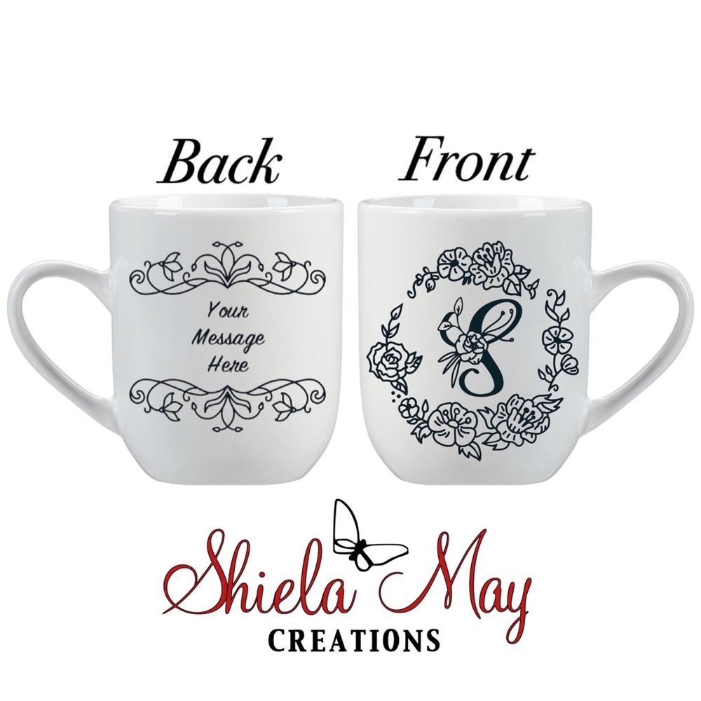 Personalized Initial & Message 12oz Mug
